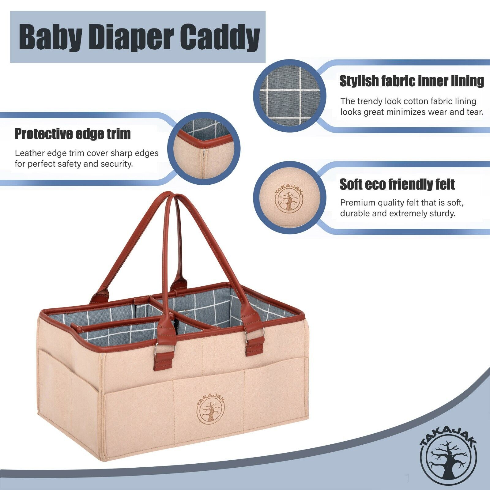 The Ultimate Baby Diaper Caddy Organiser