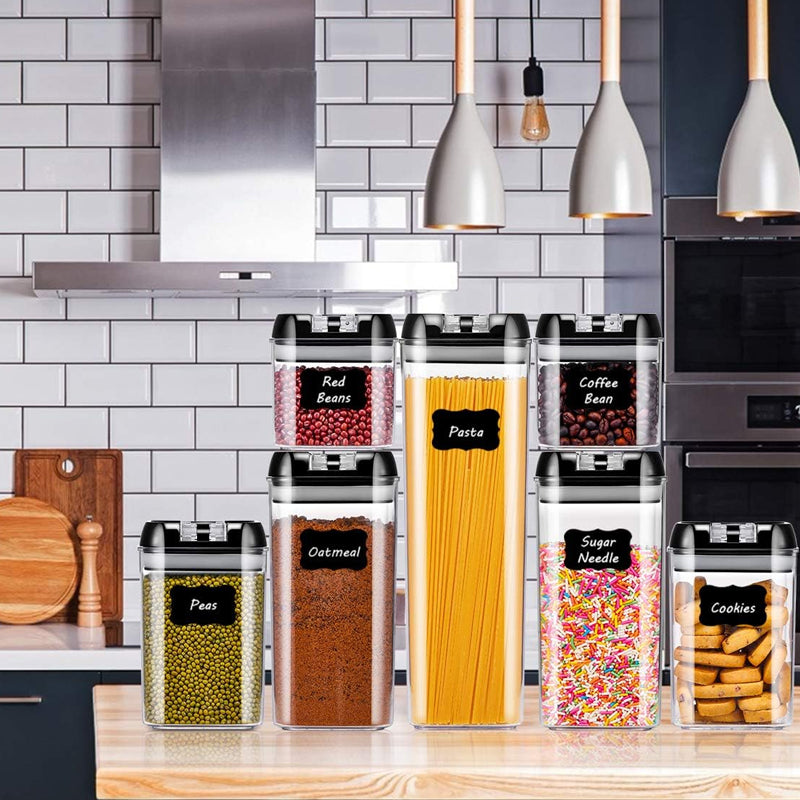 Pack of 7 Plastic Food Storage Organizing Container with Airtight Lids_10